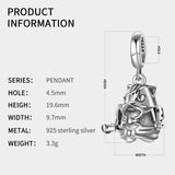 One-eyed Cat Sword Dangle Charm for Women Bracelet Necklace