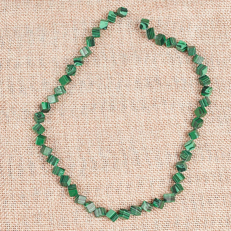 Green Synthesis Malachite Loose Beads 6x6x6 MM