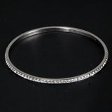 Fashion Crystal Stainless Steel Rhinestone Love Bangles for Women