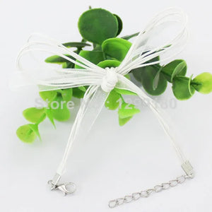 Adjustable Organza Ribbon Necklace Cord With Lobster Clasp - 20 Strands