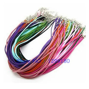 17-19 Inch Adjustable Velvet Cord String for DIY Jewelry Making 20pcs