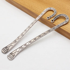 Antique Silver Bookmarks DIY Jewelry Making 135mm