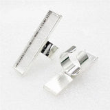 10x50mm Rectangle Cabochons Ring Metal Base Copper Rings Blank Setting Bezel Tra