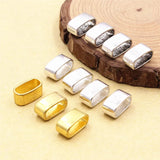 50pcs 11x5mm Cord Zinc Slider Tube Beads DIY Making Accessory
