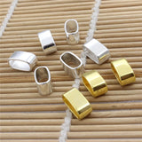 50pcs 11x5mm Cord Zinc Slider Tube Beads DIY Making Accessory