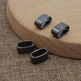 50pcs 11x5mm Cord Zinc Slider Tube Beads DIY Making Accessory