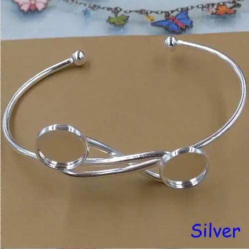 Vintage Copper Bracelet Blank Setting for 12mm Cabochons