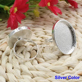 18x25mm Oval Cabochons Ring Blank Setting Bezel Tray Base DIY Ring Making