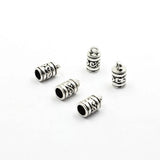 5mm Cord Crimp End Caps Buckle Tips for DIY Bracelet Necklace Making
