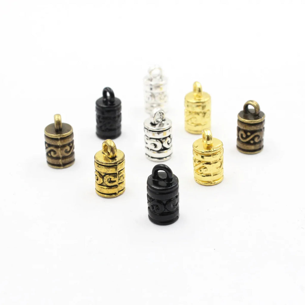 5mm Cord Crimp End Caps Buckle Tips for DIY Bracelet Necklace Making