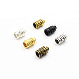5mm Cord Crimp End Caps Buckle Tips for DIY Bracelet Necklace Making