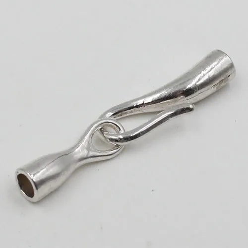 5mm Cord Fold Over Lobster Clasp for Necklace Chain DIY Making Accessory