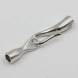 5mm Cord Fold Over Lobster Clasp for Necklace Chain DIY Making Accessory