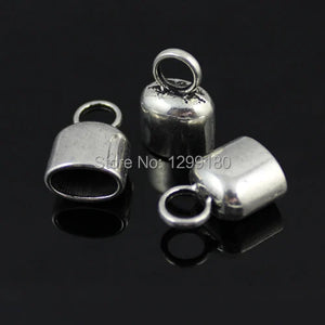 Oval Cord Crimp End Caps 6x10mm 20pcs