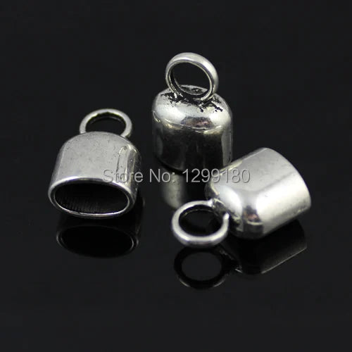 Oval Cord Crimp End Caps 6x10mm 20pcs