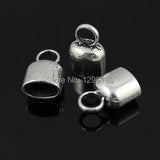 Oval Cord Crimp End Caps 6x10mm 20pcs
