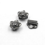 Tibetan Silver Flower Slider Beads DIY Making 30pcs