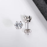 Classic Moissanite Diamond Earrings 925 Sterling Silver Round 0.5Ct 1.0Ct