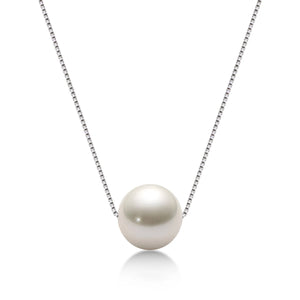 925 Silver Pendant Necklace Pink Purple Pearl Jewelry Pendant for Women
