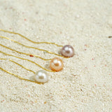 925 Silver Pendant Necklace Pink Purple Pearl Jewelry Pendant for Women