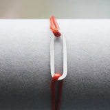 925 Sterling Silver Link Bracelet For Men Women Adjustable Rope Bracelet