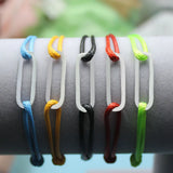 925 Sterling Silver Link Bracelet For Men Women Adjustable Rope Bracelet