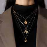 Pendant Stainless Steel Animal Geometric Necklace Gothic Access.