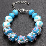 Retro Lampwork Glass Beads Set - Christmas Gift - No Duplicates