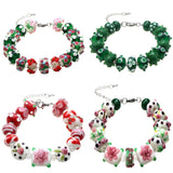 Retro Lampwork Glass Beads Set - Christmas Gift - No Duplicates