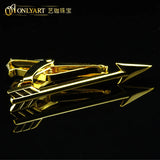 Golden Arrow Tie Bar Collar Clip for Men