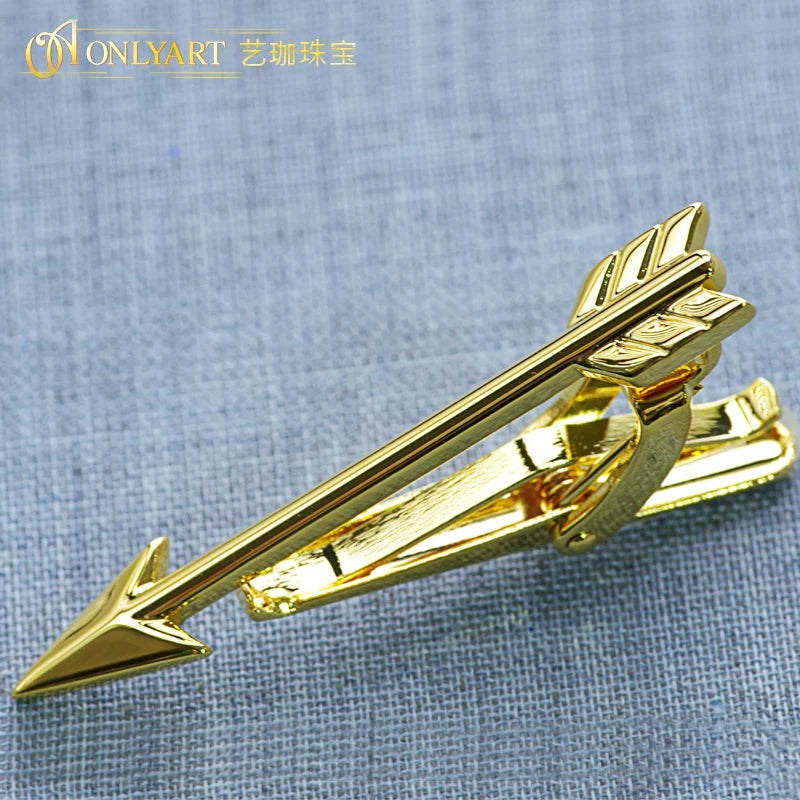 Golden Arrow Tie Bar Collar Clip for Men