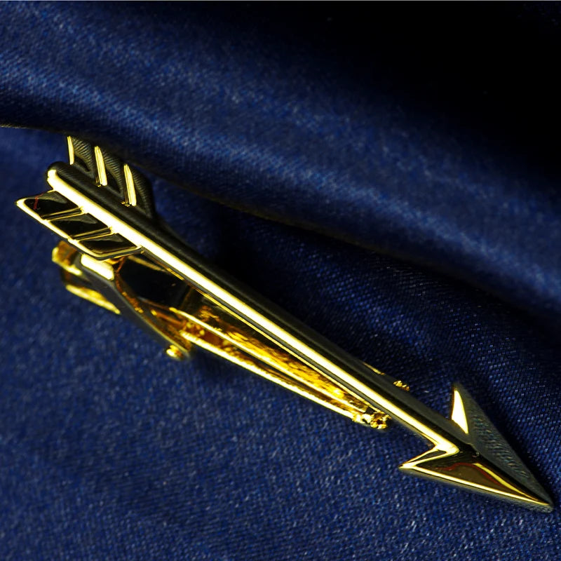 Golden Arrow Tie Bar Collar Clip for Men