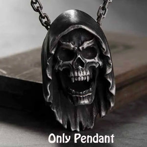 Skull Pendant Necklace Men's Biker Punk Steel Chain Jewelry OSDZ035