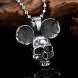 Arrival Hiphop Rock Sliding Skull Pendant Necklace Men's Skeleton Jewelry