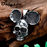 Arrival Hiphop Rock Sliding Skull Pendant Necklace Men's Skeleton Jewelry