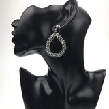 Water Drop Crystal Dangle Earrings Women