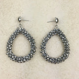 Water Drop Crystal Dangle Earrings Women