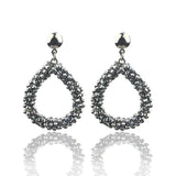 Water Drop Crystal Dangle Earrings Women