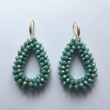 Crystal Dangle Earrings Women Boho Jewelry Water Drop Hanging Earings