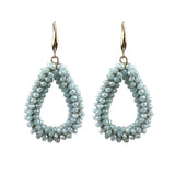 Crystal Dangle Earrings Women Boho Jewelry Water Drop Hanging Earings