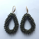 Crystal Dangle Earrings Women Boho Jewelry Water Drop Hanging Earings