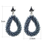 Crystal Dangle Earrings Boho Jewelry Water Drop Earrings