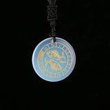 Opal 12 Constellations Necklace Pendant Reiki Healing Astrology Jewelry