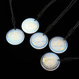 Opal 12 Constellations Necklace Pendant Reiki Healing Astrology Jewelry