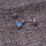 Opal Titanium Belly Button Ring