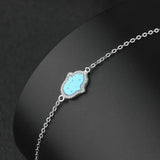 Opal Bracelet 925 Sterling Silver Round Shape
