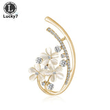 Opal Flower Brooch Rhinestone Alloy Brooch Clothing Accessories