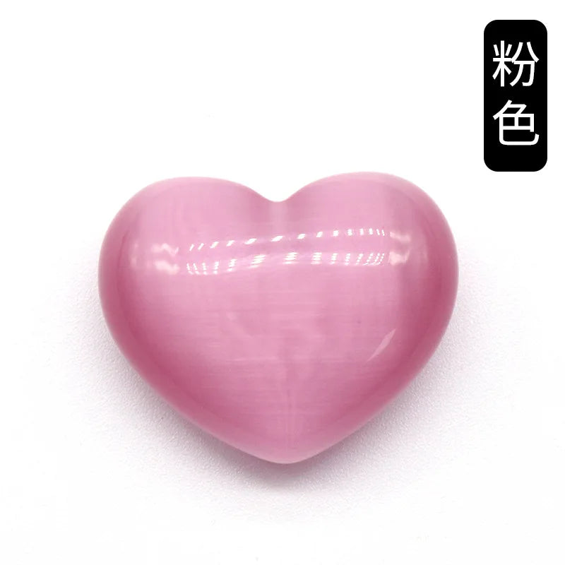 Opal Heart Ornaments 30mm Reiki Healing Decoration