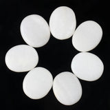 Opal Opalite Palm Stone Set Clear Crystal Reiki Healing Quartz Chakra