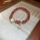 Opal Zircon Moon Crystal Bracelet Gift Women